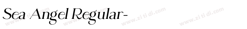 Sea Angel Regular字体转换